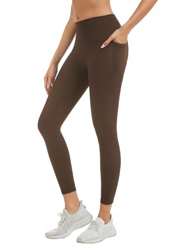 adorence 7/8 Sport Leggings Damen Scrunch mit Taschen | Push Up Sportleggins Damen Lang, Blickdicht Leggins High Waist für Gym Yoga