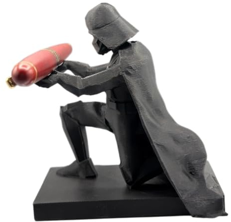 PrintUSA Darth Vadar Pen Holder Desk Office Decor Cool Nerdy Fun Accessories Funny Gadget Great Gift Idea for Father's Day Christmas Stocking Stuffer Birthday or Teacher Appreciation