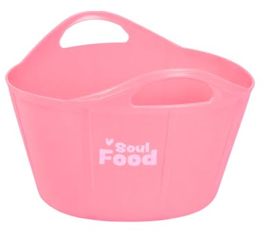GOLDHORSE Futterschüssel Soulfood, Flexible & dickwandige Kunststoffschale | Flexible Futterschale aus stabilem Kunststoff, für tägliche Pferdefütterung, vielseitig im Stall einsetzbar