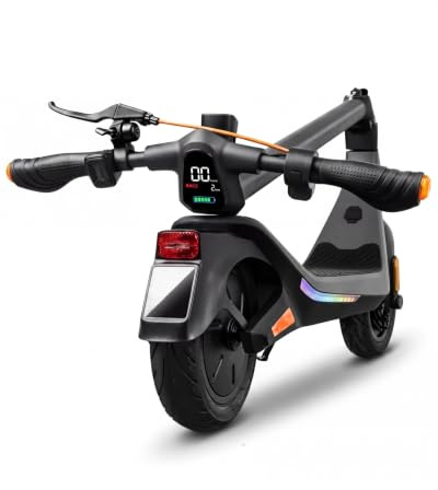 LAELIN E-Scooter mit Deutscher Straßenzulassung R-Serie, Fingerabdrucksensor, 85 km Reichweite, 10,5 Zoll Schlauchlose Reifen, 180 kg maximale Zuladung, 45% Steigfähigkeit