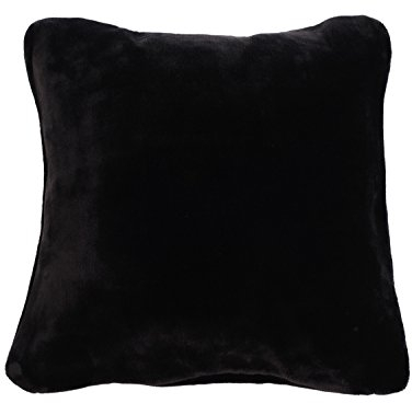 Gözze - Premium Cashmere-Feeling Kissenbezüge, 500 g/m², 50 x 50 cm - Schwarz