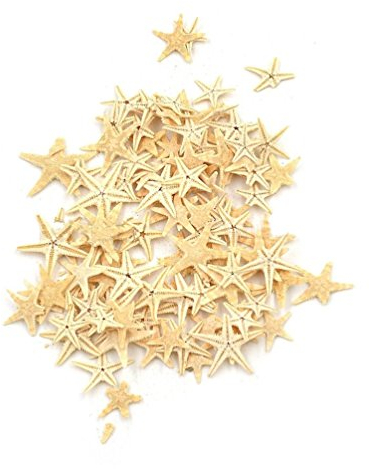 YNuth 100 Piezas de Lápiz Dedo Estrelllas de Mar para Decoración de Boda, del Hogar y del Proyecto de Artesanía 0.5-1cm