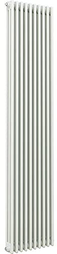 288mm (w) x 2000mm (h) Ultraheat Tubularo 3 Column White Vertical Radiator