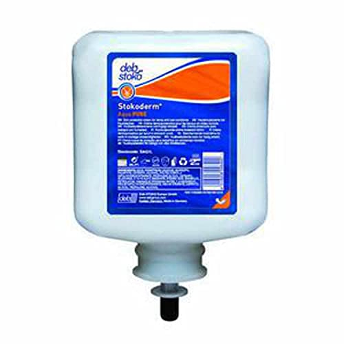 Hautschutzcreme Stokoderm Aqua PURE 1l unparfümier t weiß Kartusche Stoko