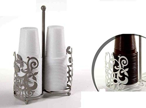 GICOS IMPORT EXPORT SRL Portabicchieri Metallo Argento 22 cm