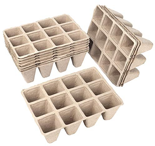 Schramm® Anzuchttöpfe aus Zellulose Höhe 5 cm für 144, 240 oder 360 Pflanzen biologisch abbaubarer Pflanztopf, Anzahl:144 Stück