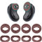 sciuU [4 Paare] Ear Wing Tips, Weiches Silikon-Ohrgel Kompatibel mit Samsung Galaxy Buds Live 2020 Earbuds Kopfhörer, Ersatz rutschfeste Anti-verlorene Ohr Flügelabdeckung, Schwarz