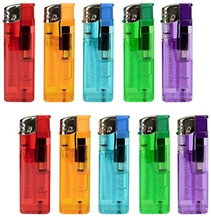 EPISENT Electronic Lighters – Pack of 25 Refillable Multicolour Flame Lighters – Child Safe | Ideal for Candles, BBQ, Kitchen, Cigarettes, Camping | Windproof, Compact & Long Lasting