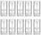 Healthcom 10 Pcs 30ml Empty Deodorant Containers Twistup Filling Stick Clear Plastic Deodorant Container 1 Oz Refillable Deodorant Bottles Bottomfill Round Lip Balm Tubes for DIY Lipstick Crayon