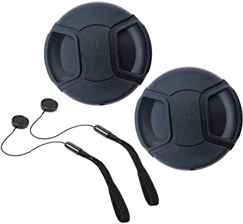 72mm Bouchons D'objectif Capuchon Cache Objectif pour Sony FE PZ 16-35mm F4 (Pas pour 2,8) G, FE 16-35mm F4 (ne Convient Pas pour 2,8) ZA OS,E PZ 18-105mm f/4.0 G OSS,[Lot de 2] HUIPUXIANG