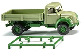 Wiking 042496 H0 Magirus Deutz Flatbed Truck Open Loading Area Green HO 1:87