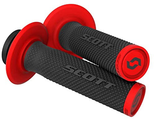Scott SX II MX Motorrad Griffe inkl. Cam Set schwarz/rot