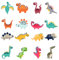 Pagezol 16 Pieces Dinosaur Kids Iron on Patches for Clothing, Cute Embroidery Applique Patches, Sew on Patches, Repair Patch for Clothes, Dress, Hat, Socks, Jeans, Backpacks, Jacket, DIY Accessories