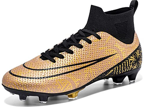 sudorun Zapatos de Fútbol Tacos Hombre Zapatos de Futbol Turf TF FG/AG Spike Zapatillas de Futbol Profesionales Training Zapatillas de Fútbol Aire Libre Juvenil (Dw,1101 FG Jin_40)