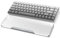 MAMBASNAKE Keyboard Wrist Rest for 68 Keys Compact 65% Keyboard - CNC Acrylic Keyboard Hand Support Palm Rest with Aluminum Logo - Anti-Slip Rubber Feet - for Office/Gaming/Typing/Laptop - Silver