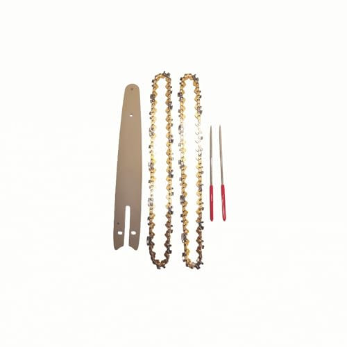 ByoBLu 5 pièces 8 Pouces Mini chaînes de tronçonneuse en Acier tronçonneuses électriques chaînes d'accessoires de Remplacement Mini chaînes de tronçonneuse électrique avec fichiers