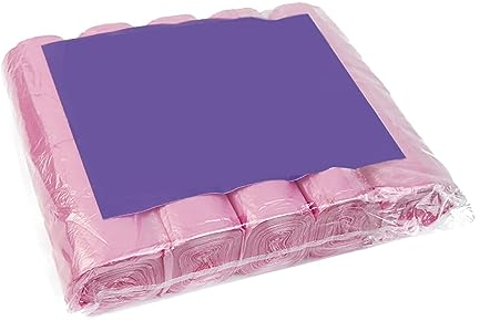 Recycle Trash Bags Strong Trash Bags Colorful Clear Garbage Bags Bathroom Trash Can Liners Small Plastic Bags for Home Office Kitchen Multicolor Paper Bags (Pink, A)