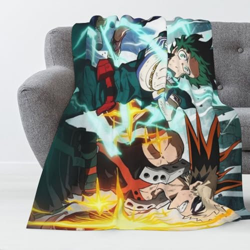 MHA Decke Fleece Anime Flanell Decke Bakugo Katsuki/Dabi Ultraweiche Mikro Große Überwurf Decke für Sofa Bett