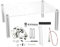 Gadpiparty 1set Transparent Motherboard for Bare Frame Computer Case Compact Design Easy Installation Versatile Compatibility for Setup for Troubleshooting and Testing Components