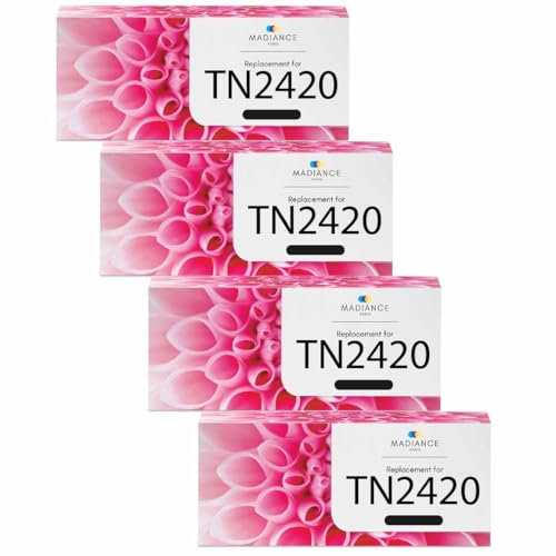 MADIANCE TN2420 Toner kompatibel mit Brother TN2420 Brother MFC L2710DW MFC-L2710DN MFC-L2750DW MFC-L2730DW HL-L2350DW HL-L2310D HL-L2730DW DCP-L2530DW DCP-L2510D DCP-L2550DN (Schwarz, Pack 4)