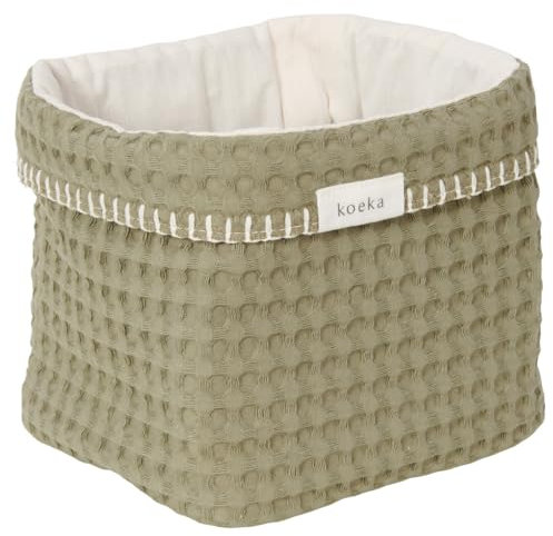 Koeka Aufbewahrungskorb - Wickeltisch Organizer - Aufbewahrungsbox Für Babyzimmer - Antwerp - Waffelstoff Aus Baumwolle -
