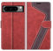 MOBESV Custodia per Google Pixel 8 PRO 5G, Cover a Libro Magnetica Custodia in Pelle per Google Pixel 8 PRO 5G, Elegante Rosso