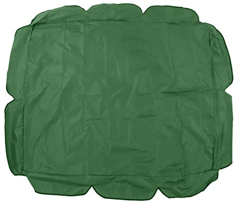 CHEOTIME Ersatz-Schaukelüberdachung, wasserdichte Schaukelabdeckung, 210D silberbeschichtetes Oxford, wasserdicht, UV-beständig, für Terrassen- und Hofstuhl im Freien, 142 x 120 x (Dark Green)
