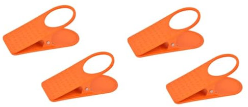 Mikinona 4pcs Table Cup Clip Desk Drink Holder No Spill Cup Holder Expander for Office Kitchen Tableware Random Color
