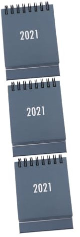 Tofficu 3stücke Mini Tischkalender Faltbar Mit Drahtbindung Elegante Schreibtischdekoration Für Büro Und Schule Praktische Notizen Und Zeitmanagement