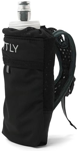 FITLY Flask Holder Petrol Blue con Borraccia Morbida 300ml - Borraccia Sportiva Ideale per Corsa - Bottiglia di Idratazione Portatile per Attività Sportive - Per Running, Trail e Fitness