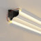 Moulure Plafond LED éclairage Indirect, Profilé de Plafond en Corniche Lumineuse - Corniche Plafond Plinthe Alliage D'aluminium Facile à Installer,Warm Light,1m(39.37in) A