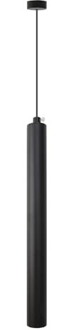 NCONCO LED Pendant Light, Cylindrical LED Hanging Lamp, Warm White Modern Long Tube Chandelier for Kitchen Dining Room Bar Hotel Counter Dining Table, Black Atmosphere Lamp, 30CM