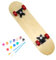 QSTDGVPW Skateboard DIY für Kinder, Graffiti in Cover von Holzholzholz, 43x13cm