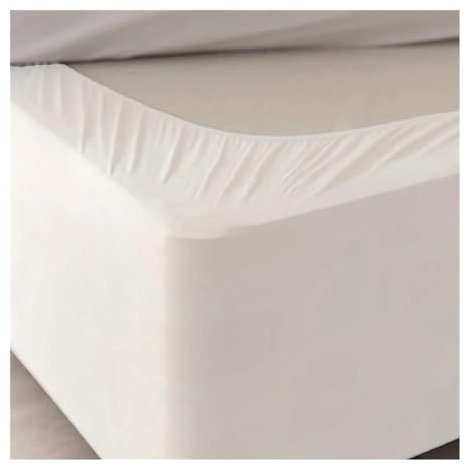 Cache-sommier en daim synthétique avec trois côtés en tissu élastique facile à installer (noir, 160 x 200 x 37 cm)