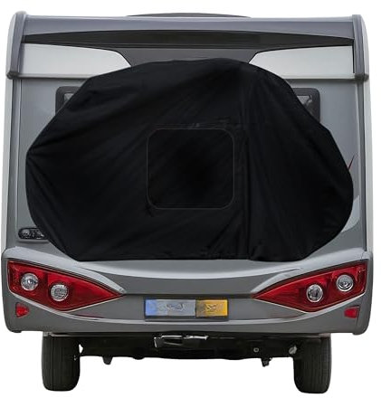 HBCOLLECTION Bâche pour vélos sur Porte-vélo de Voiture ou de Camping-Car imperméable et résistante (noir, XL 180cm)