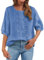 Ofertas Flash del Dia Camisetas Mujer Verano Elegantes Blusas Manga Corta Blancas Blusa Elastica Camiseta Cuello Pico De Fiesta con Brillo Sexy Escote Camisa Negra Transparente Color Mostaza