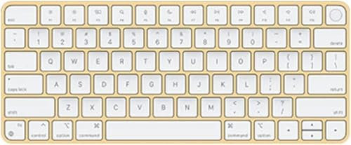 Apple Magic Keyboard with Touch ID (AZERTY French) Yellow (Renewed)