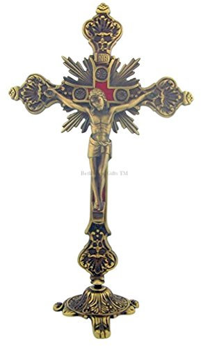 30,5 cm stehend Kruzifix Kreuz Bronze Ton von Bethlehem Gifts TM