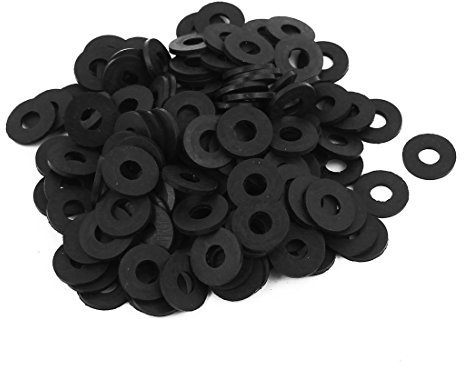 Sourcingmap Lot de 100 rondelles plates en caoutchouc 12 mm OD 5 mm ID 1 mm d'épaisseur pour robinet tuyau d'eau