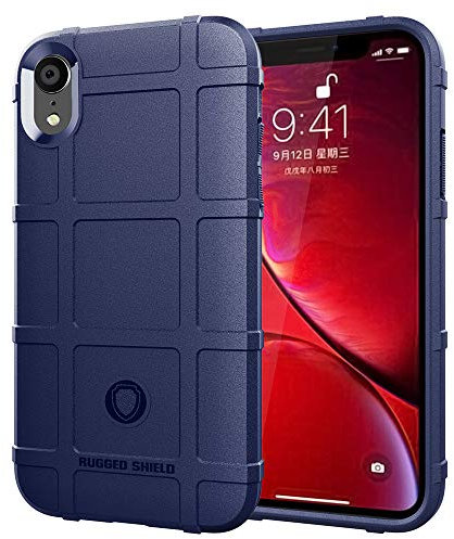 LABILUS iPhone XR case, (Rugged Shield Series) TPU Thick Solid Armor Tactical Protective Cover Case for iPhone XR (6.1 inch) - Navy Blue