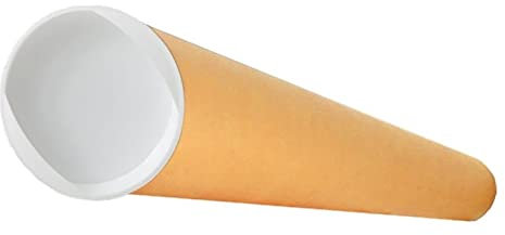 Aucomptoirdesboites Tube d'emballage carton rond kraft pour posters et grands formats 85cm