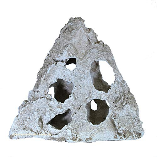 Eck-Lochgestein Aquarium Deko Felsen Malawi See 17x17x17 cm