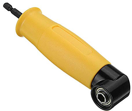 90 Degree Right Angle Drill Chuck Bit Corner Adapter Screwdriver Holder