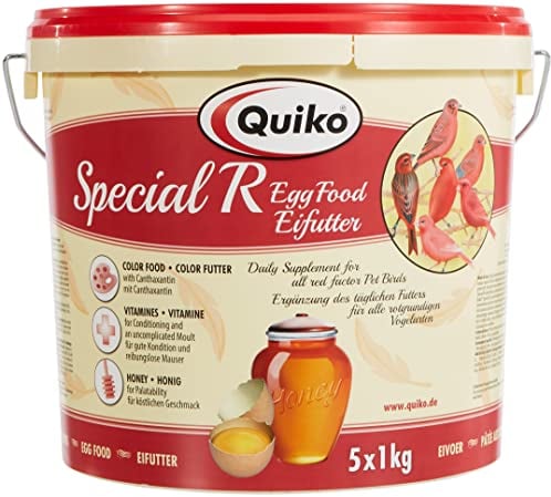 Quiko Special R Eifutter 5Kg - Kraft- und Aufzuchtfutter für alle rotgrundigen Vogelarten
