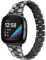 GIMart Kompatibel mit Fitbit Versa 3 Armband für Damen und Herren, Metall Bling Edelstahl Band Ersatz Uhrenarmband Armband für Fitbit Sense/Versa 3 Armbänder klein groß (Schwarz)