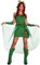 Morph Green Ivy Costume for Women - Poisonous Ivy Villain Outfit with Fake Leaves - Adult Halloween Costume, Large