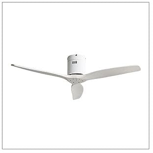 TODOLAMPARA - Ventilador de techo motor DC modelo AGUILON Blanco, 3 aspas, 5 velocidades, control remoto, temporizador, silencioso y bajo consumo, modo invierno-verano, tamaño grande