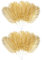 VALICLUD 10 Pièces D' Or Feuilles Branches Faux Plantes Faux Plantes Feuille De Palmier Verdure Feuilles De Palmier Tropical pour Palm De Mariage Jungle Hawaï Luau Party Décorations