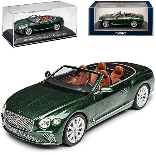 Norev Bentley Continental GTC Cabrio Verdant Grün Metallic 3. Generation Ab 2018 1/43 Modell Auto