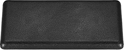sourcing map 10 Stück Standard Kunststoff Rechteckig Aluminium Extrusion Endkappe Schwarz 40x80mm